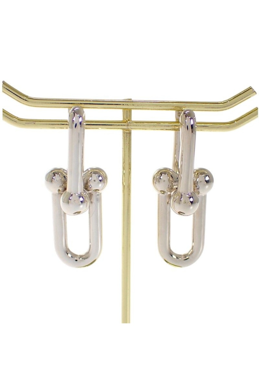 Tiffany & Co HardWear Large Link Earrings 925 Sterling Silver